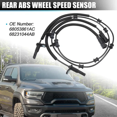 Miniatura 3 de X AUTOHAUX 2 unids ABS Sensor de velocidad de rueda trasera izquierda derecha Sensor de freno ABS para Ram 1500 2013-2018 para Ram 1500 Classic
