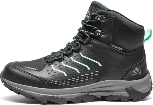 Miniatura 6 de NORTIV 8 Botas de senderismo impermeables para mujer, botas ligeras para senderismo al aire libre