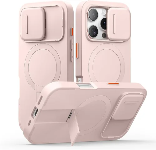 Miniatura 63 de SURITCH - Funda para iPhone 17 Pro Max con cubierta de control de cámara, cubierta para cámara y soporte ajustable, compatible con MagSafe, a prueba