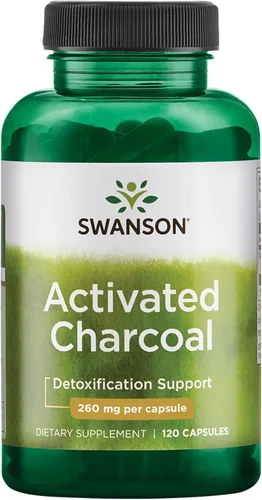 Carbón activo 0,009 oz, 120 cápsulas de Swanson Premium, LAAM_B0047TP6D6, 1