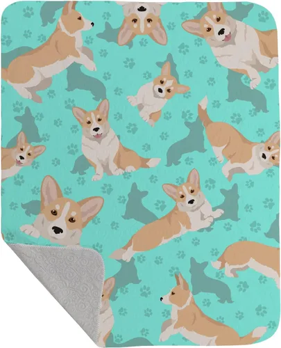 Miniatura 82 de Caroline's Treasures MLM1042LQB Airedale Terrier - Manta acolchada de 50 x 60 pulgadas, diseño de ilustraciones para cama, sofá, suave y ligera