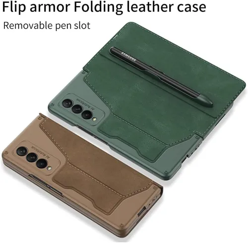 Miniatura 5 de Funda protectora de cuerpo completo para Samsung Galaxy Z Fold 3 5G con ranura para S Pen, funda protectora de cuerpo completo, antiarañazos