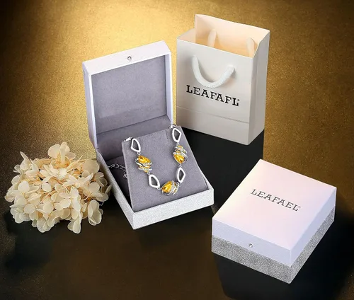 Miniatura 5 de Leafael Wish Stone Link Charm Bracelet with Birthstone Crystals, Rose Gold Plated or Silver-tone, 7"+2