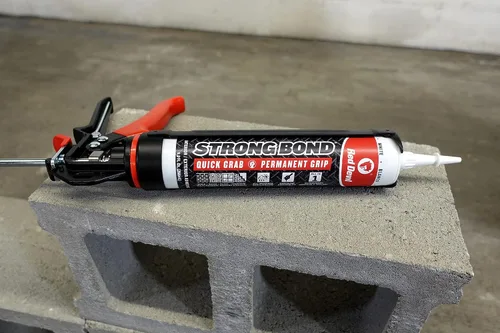 Miniatura 6 de Red Devil 0956 Strong Bond Hybrid Polymer Adhesivo y sellador de construcción, 9 onzas, blanco, 1 paquete