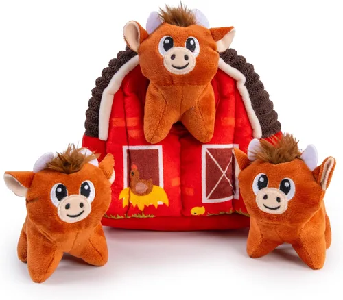 Miniatura 8 de Outward Hound Hide A Birthday Cake, rompecabezas de peluche con temática de cumpleaños para perros
