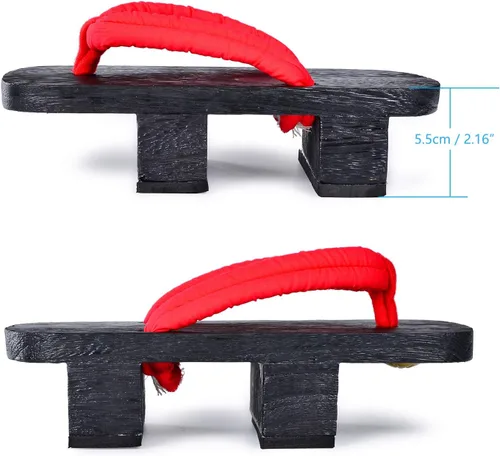 Miniatura 4 de Azumasun Zuecos japoneses de madera con calcetines Tabi para hombres y mujeres