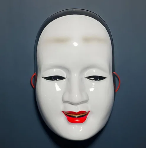 Miniatura 3 de Gmasking Máscara japonesa de PVC Prajna NOH Cosplay máscara adulto disfraz de fiesta de Halloween