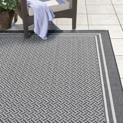 Miniatura 52 de Gertmenian Alfombra de Área Clásica de Tejido Plano para Interiores y Exteriores, Alfombra Resistente a Manchas y Rayos UV, Terraza, Patio, Junto a