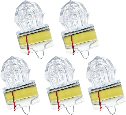 Miniatura 15 de BLUEWING Luces LED de pesca de diamante, luces de caída profunda, intermitente subacuático, activación de agua, señuelos de pesca con iluminación