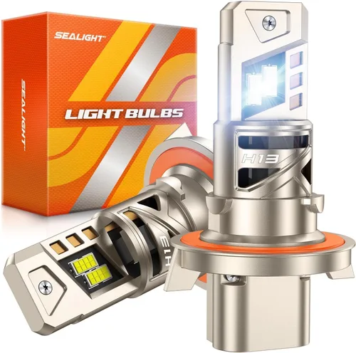 Miniatura 20 de SEALIGHT 9005 H11 LED Bulbs Combo, 200,000LM 6500K White Bulbs, L1S Series HB3 H11/H8/H9/H16 Bulb, IP68 IP6X Proof 30,000rpm High Speed Cooling Fan