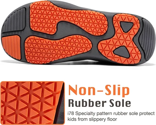 Miniatura 5 de i78 Zapatos deportivos de senderismo para niños y niños, transpirables, de piel sintética, antideslizantes, ligeros, para correr al aire libre