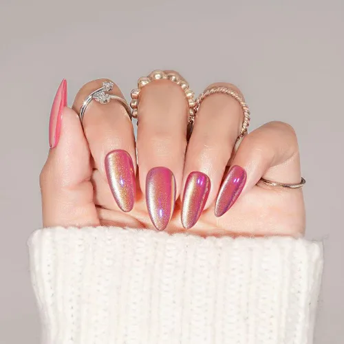 Miniatura 5 de 30 uñas postizas a presión de almendra, ajuste supremo y uñas de gel suave natural, 15 tamaños, kit de uñas postizas reutilizables con caja