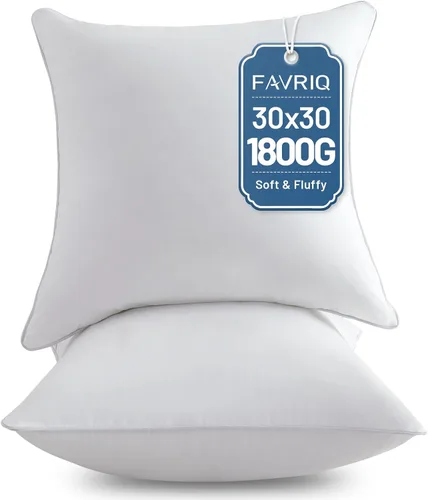 Miniatura 12 de FAVRIQ Juego de 2 rellenos de almohada de 12 x 20 pulgadas (juego de 2), rellenos de almohada rectangulares para interior de sofá con funda