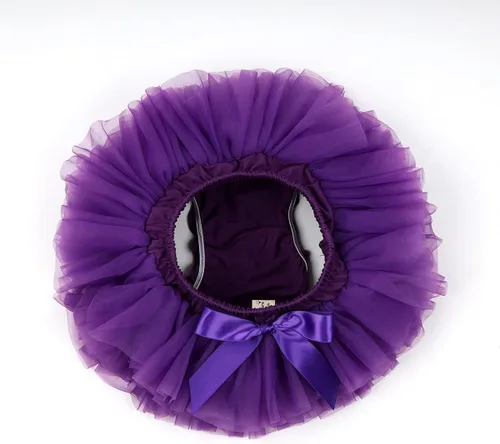 Miniatura 4 de Slowera Falda tutú suave y suave con funda para pañales para niñas