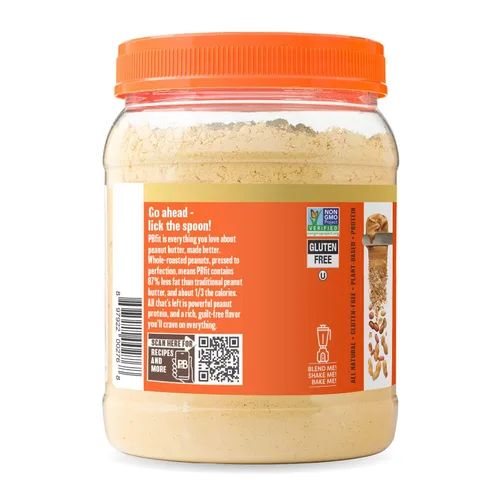 Miniatura 7 de PBfit Mantequilla de maní clásica en polvo de 30 onzas, mantequilla de maní en polvo para untar de maní tostado real, 0.28 oz de proteína 8% DV, sin