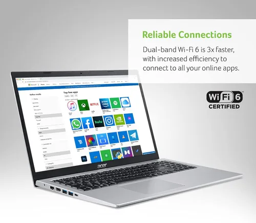 Miniatura 6 de Acer Aspire 5 A515-56-32DK - Laptop delgada con procesador Intel Core i3-1115G4 de 11.ª generación, pantalla IPS Full HD de 15,6 pulgadas, memoria