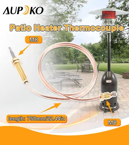 Miniatura 4 de Aupoko Piezas de repuesto para fogatas de propano de baja presión, válvula de gas e interruptor con entrada y salida de 3/8 pulgadas