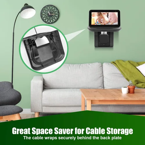 Miniatura 3 de Soporte de pared para Echo Show 5, soporte de pared para Echo Show 8, soporte universal para altavoz, giratorio ajustable de 360 grados, accesorios