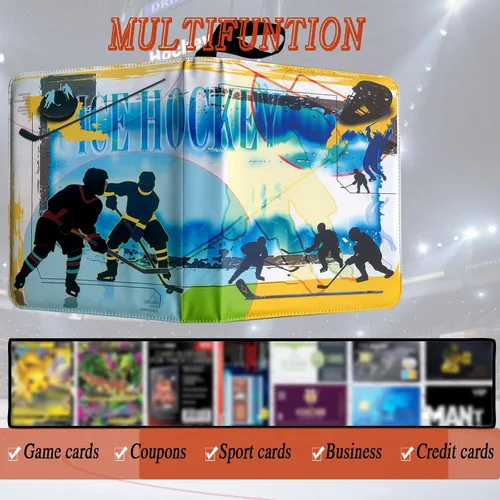 Miniatura 6 de Carpeta de tarjetas de hockey con 900 bolsillos, soporte para tarjetas coleccionables con 50 fundas extraíbles para 900 tarjetas deportivas, álbum