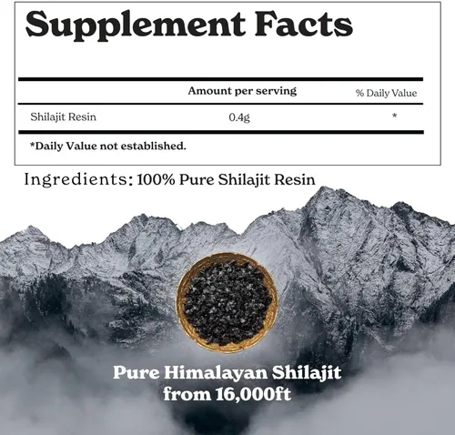 Miniatura 2 de Better Alt Resina Pura de Shilajit del Himalaya Paquete de 5 Grado Dorado de Alta Potencia 375 Porciones para Impulso de Energía y Apoyo