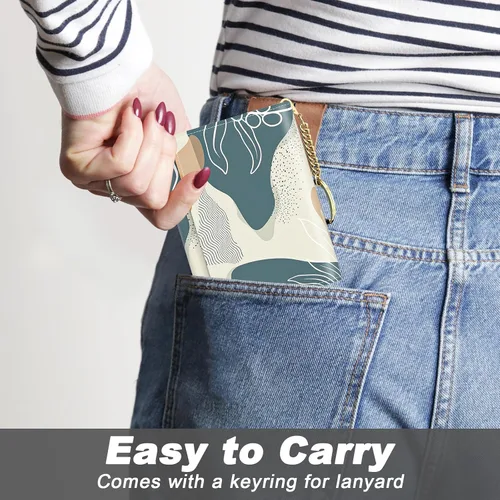 Miniatura 6 de Nipichsha Cartera para mujer, pequeña cartera para tarjetas de crédito para mujer, cartera delgada con tarjetero RFID, Moda