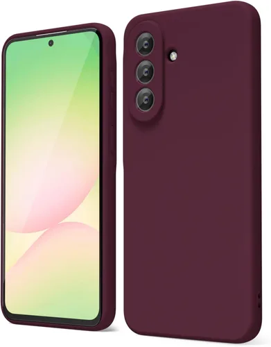 Miniatura 146 de oakxco Funda para teléfono Samsung Galaxy A12 con agarre de silicona líquida, linda delgada fina suave cubierta de gel de goma TPU lisa para mujeres
