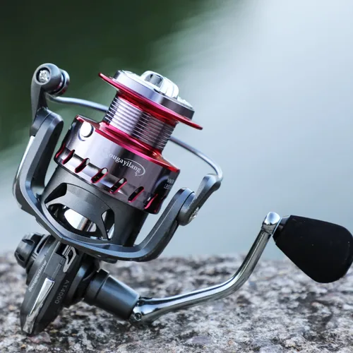 Miniatura 8 de Sougayilang - Combos de carretes y cañas de pescar, fibra de carbono 24 toneladas, carretes y cañas telescópica portátiles para viajes, pesca