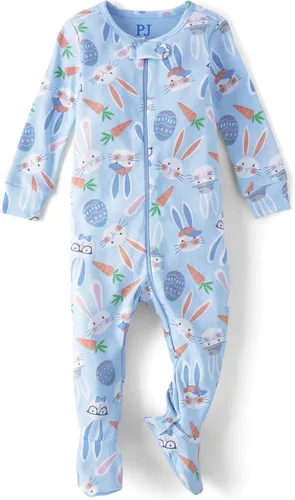 Miniatura 31 de The Children's Place - Pijamas de algodón a juego para la familia, temática de Pascua