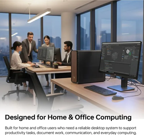 Miniatura 5 de HP OmniDesk (Envy Next Brand) M03 Tower Desktop para profesionales, Core Ultra 7 265 Rendimiento para multitarea y productividad, 16 GB DDR5 RAM, 1