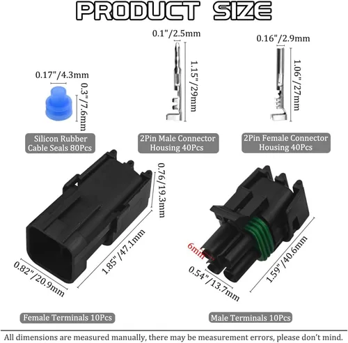 Miniatura 2 de WMYCONGCONG 10 kits de 4 pines de manera impermeable conector de cable eléctrico enchufe terminal (4 pines)