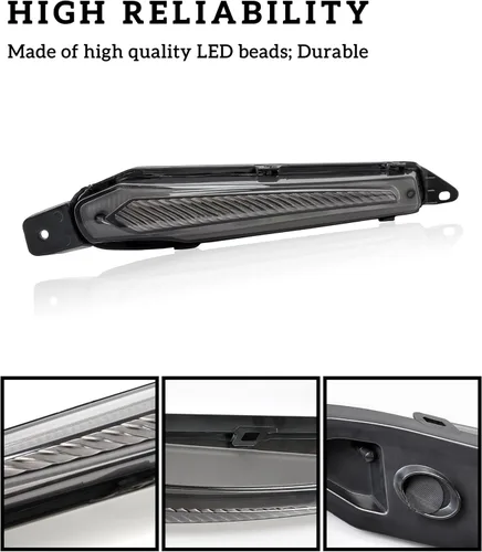 Miniatura 3 de SAUTVS luces LED para señal de giro delantera, luces de circulación diurna DRL, lámparas auxiliares de acento con luces intermitentes amarillas