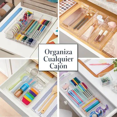 Miniatura 4 de Organizadores de plástico transparente para maquillaje, conjunto de 6