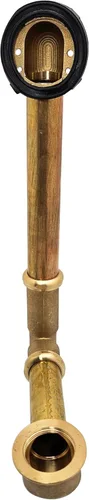 Miniatura 4 de Westbrass Pull & Drain D3262-12 - Desechos de baño de 14 pulgadas, tubo de calibre 17, bronce aceitado Oil Rubbed Bronze