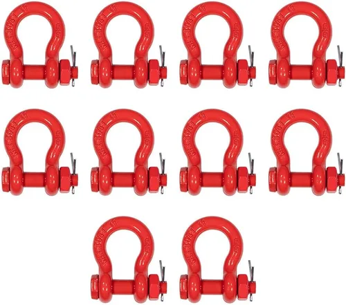 Miniatura 17 de Mytee Products - Grillete de anclaje forjado de 5/8" de acero al carbono con tornillo de aleación, 3.25 toneladas (6,500 libras) de capacidad de 20