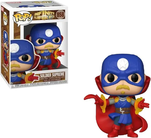 Miniatura 2 de Soldier Supreme Pop #858 Marvel Infinity Warps: Figura de vinilo (incluye funda protectora de caja Ecotek Pop)