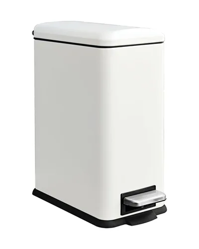 Miniatura 18 de Cubo de basura pequeño para baño con tapa, cubo de basura de 1.3 galones con cubo interior extraíble, cubo de basura delgado con tapa de cierre