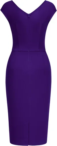Miniatura 5 de Miusol - Vestido de estilo vintage delgado sin mangas entallado para mujer
