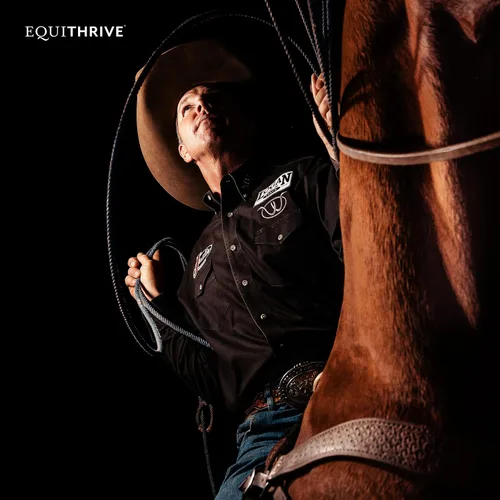 Miniatura 6 de Equithrive Suplemento original para articulaciones en polvo con resveratrol y ácido hialurónico para caballos, cuidado equino, 8 libras