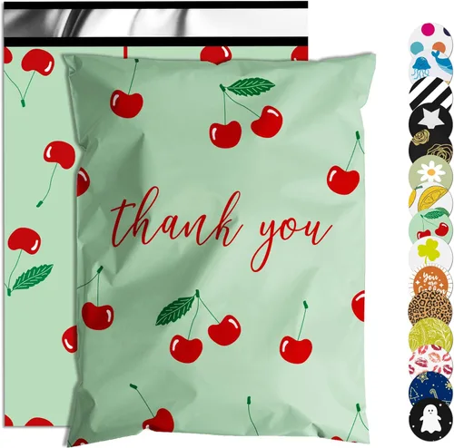 Miniatura 11 de Sobre de Navidad de Polietileno 6x9 Pulgadas 100 Piezas, Bolsas de Envío Resistente al Agua y a los Desgarros para Ropa, Bolsas de Envío Fuertes