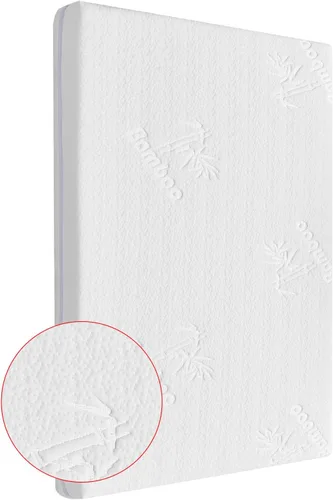 Miniatura 12 de Colchón de moisés de 30 x 15 pulgadas para Dream On Me Lacy: colchón de espuma viscoelástica de gel de doble cara de 2 pulgadas de grosor, apto