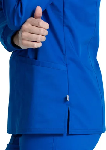 Miniatura 3 de Cherokee Mujer Enfermera Scrubs Top Tech Manga Larga Cuello en V WW855AB