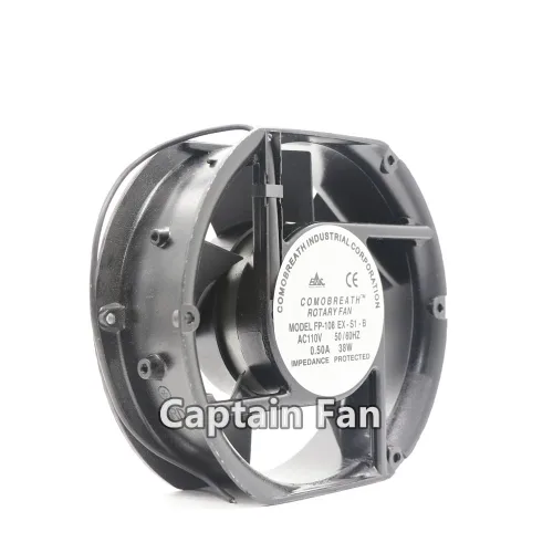 Miniatura 4 de Commonwealth FP-108EX-S1-B - Ventilador de carcasa de 5.906 x 5.906 in, 38 W, 3100 RPM, CA 110 V, compatible con escritorio