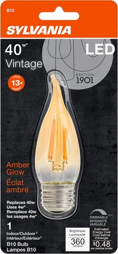 Miniatura 3 de Sylvania 79580 - Bombilla LED, base media, color ámbar