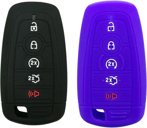 Miniatura 7 de 2 piezas Coolbestda Funda protectora completa para llavero remoto para Ford Bronco Mustang Fusion Raptor F250 F350 F450 F550 Edge Explorer