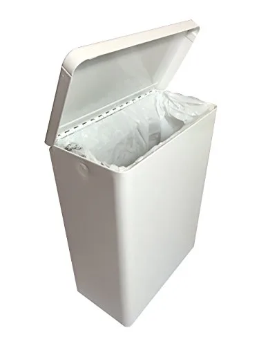 Miniatura 3 de Revestimiento de receptáculo de servilleta sanitaria de montaje en superficie, TD1010, (1 rollo, 50 bolsas)