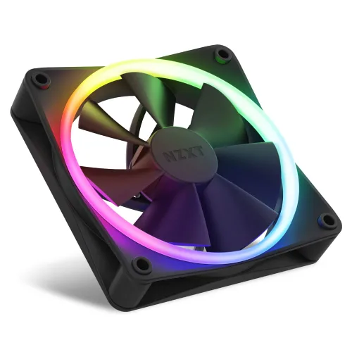 Miniatura 3 de NZXT F120 RGB Paquete Triple – 3 x ventiladores RGB PWM de 120 mm para PC con controlador RGB – Alto flujo de aire, bajo ruido – Rodamiento