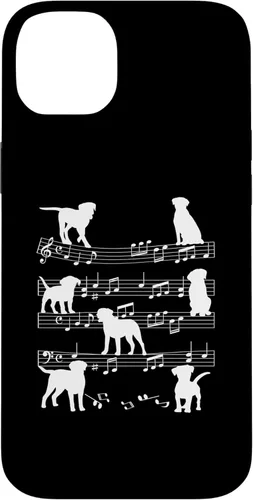 Miniatura 14 de iPhone 11 Músico Perro Jugando en Notas Musicales Amante de la Música Piano Case