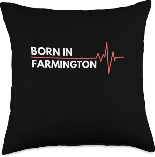 Miniatura 4 de Made In Farmington New Mexico Co. Inc. Made in Farmington New Mexico City of Birth Birthplace - Almohada de 16 x 16 pulgadas, multicolor
