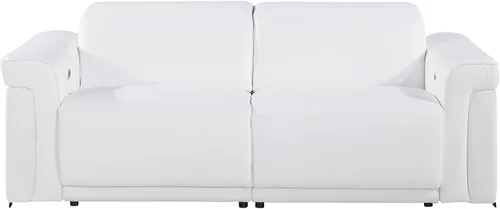 Miniatura 11 de Blackjack Furniture Mario - Sofá biplaza reclinable de cuero italiano de grano superior con reposacabezas y asientos ajustables, cargadores USB