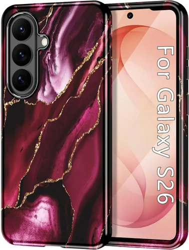 Miniatura 37 de Btscase para Samsung Galaxy S25, [Probado contra caídas de grado militar] Funda protectora de diseño de patrón de mármol, resistente, delgada